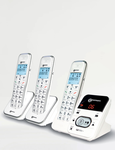 Tripe Amplified Cordless Telephones and Answer Machine