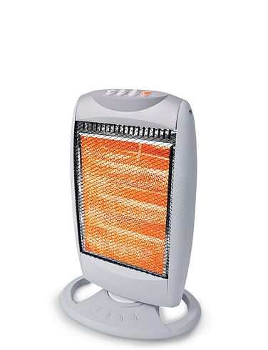 Oscillating Halogen Heater