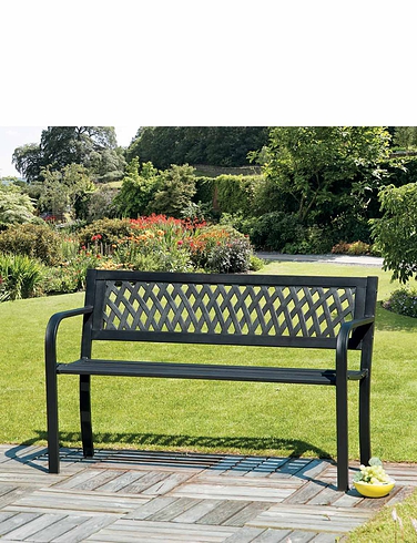 Black Garden Bench