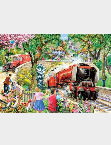 Steaming Along 4 x 500pc Jigsaw Boxed Set
