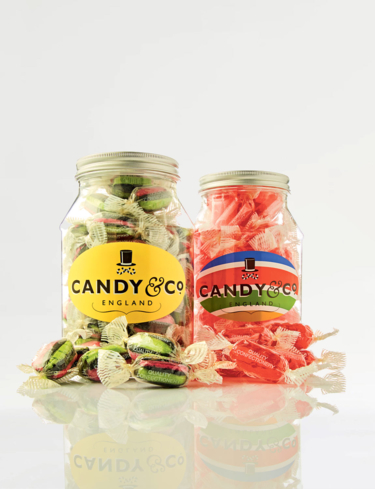 Liquorice Aniseed and Aniseed Twist Set of 2 Traditional Sweet Jars