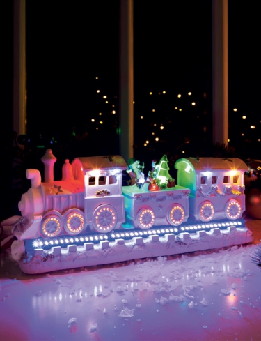 Christmas Train With Flickering LED and Music