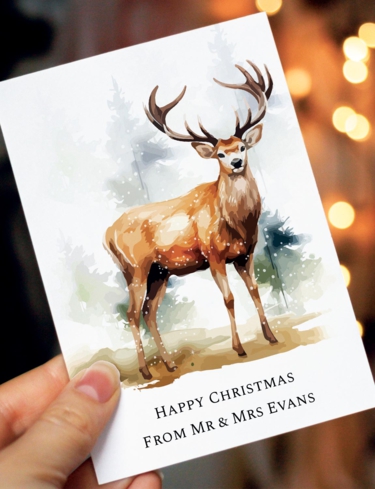 Personalised Pack of 10 Christmas Cards