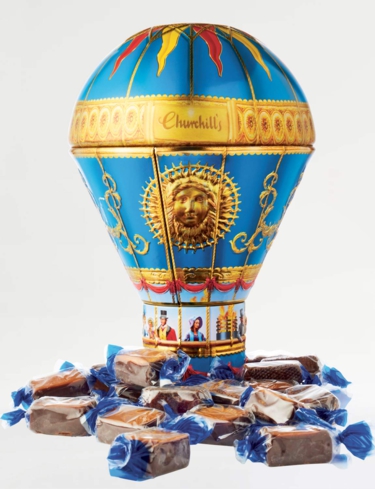 Chocolate Dipped Fudge Balloon Tin Money Box