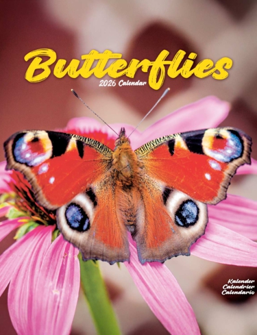 Butterflies Luxury 2025 2026 Calendar