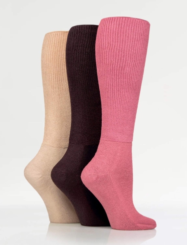 Diabetic Knee High Socks 3 Pack