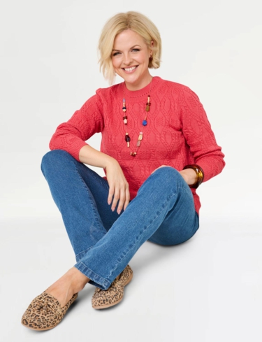 Cable and Diamond Design Jumper