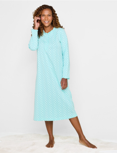 Print Frill Neck Nightdress