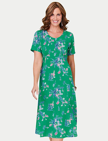 Viscose Print Tea Dress