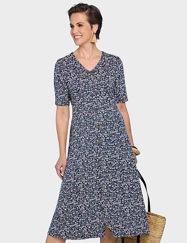 Viscose Jersey Print Dress