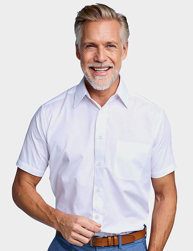 Double Two Short Sleeve Easy Care Shirt