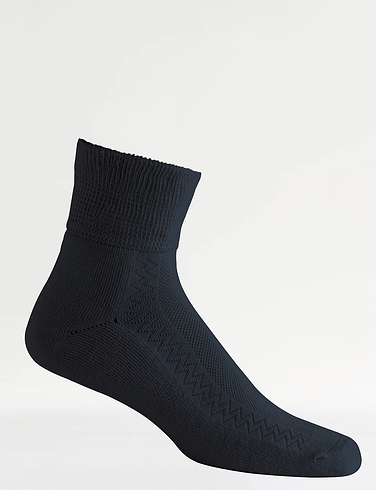 HJ Hall Pack Of 2 Short Diabetic Socks