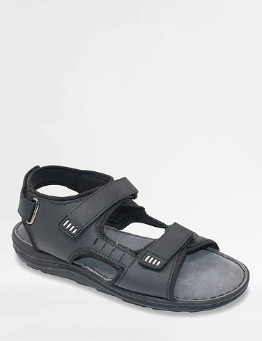 Pegasus Leather Wide Fit Sandal