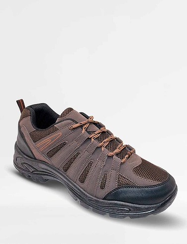 Mens Wide-Fit Lace Walking Shoes