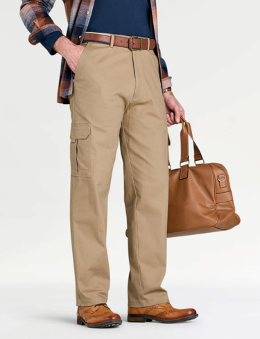 Pegasus Cargo Trouser With Hidden Stretch Waistband