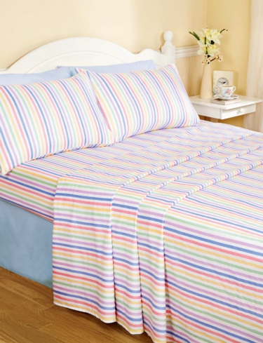 Candy Stripe Flannelette Sheet Sets