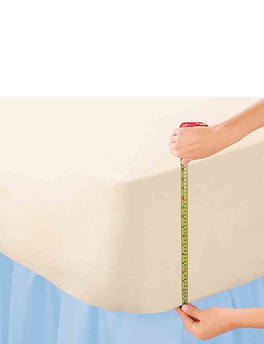 Extra Deep Polycotton Percale Fitted Sheets