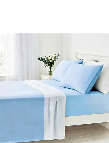 Vantona Easy Care 180 Thread Count Cotton Fitted Sheet 12 Inch