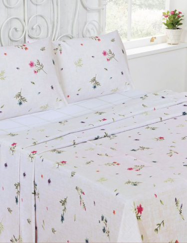 Meadow Flannelette Sheet Set